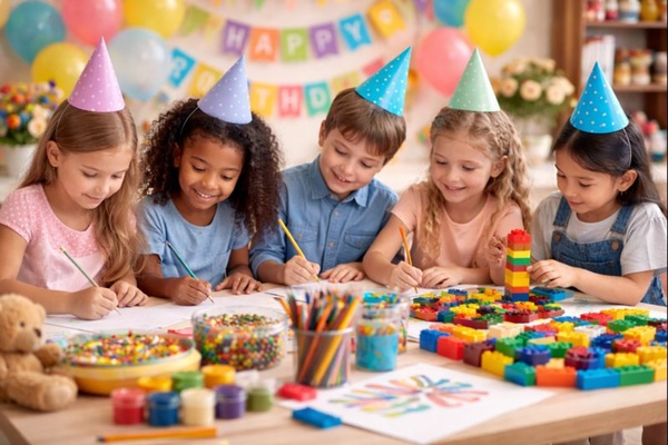 Почему рисование и конструирование важны на детском празднике